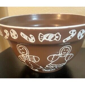 Hand Painted Iced Gingerbread Bowl